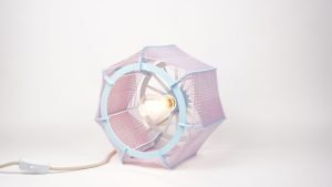 Lampe de table // Bleu et lila – Image 7