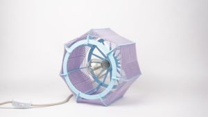 Lampe de table // Bleu et lila – Image 8