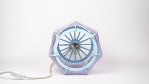 Lampe de table // Bleu et lila – Image 4