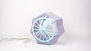 Lampe de table // Bleu et lila – Image 6