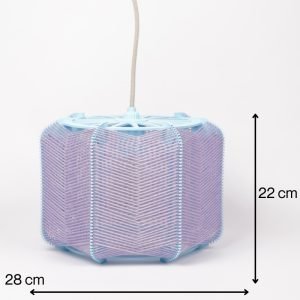 Lampe de table // Bleu et lila – Image 10