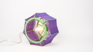 Lampe de table // Vert et violet – Image 7