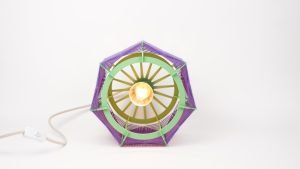 Lampe de table // Vert et violet – Image 3