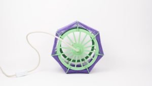 Lampe de table // Vert et violet – Image 6